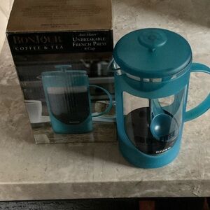 BONJOUR Blue French Press Coffee Maker